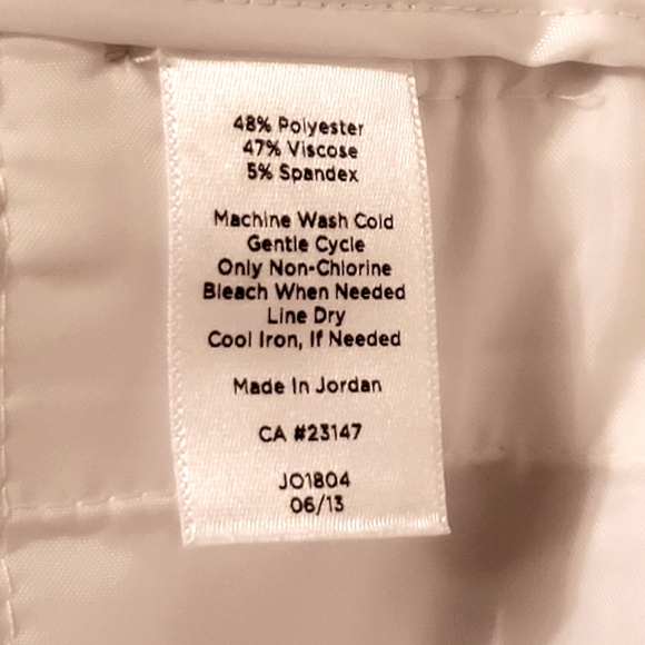 Talbots Petites Signature Off White Dressy Trousers / Slacks Size 2P - Picture 14 of 14